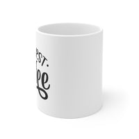 But First Coffee White Ceramic Mug