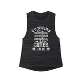 Adventures & Coffee - Women's Flowy Scoop Muscle Tank