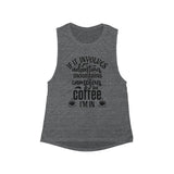 Adventures & Coffee - Women's Flowy Scoop Muscle Tank